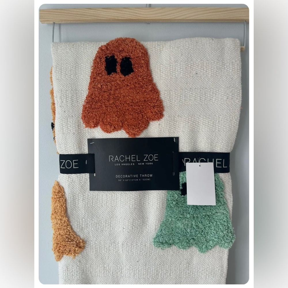 New with tags….Racheal Zoe Halloween themed throw blanket